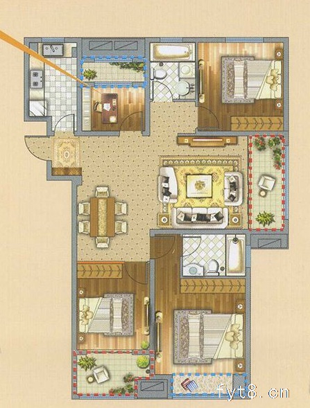 出售万霖钱丰东边户108平方毛坯房